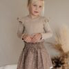 Longsleeve Noèmie ruffle rib beige zand meisje - Afbeelding 6