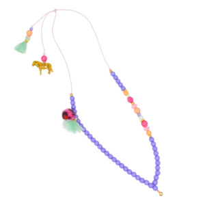 Kinderketting Perfect purple paars oranje roze turquoise meisje