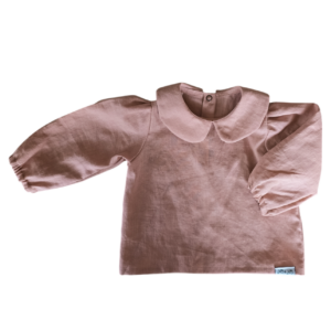 Blouse Noa linnen oudroze meisje