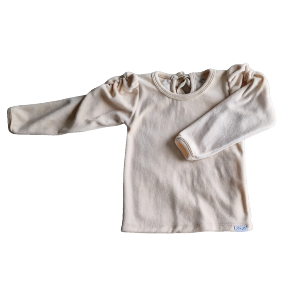 Shirt Sara velours beige meisje