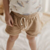 Korte broek Cas badstof zand jongen - Afbeelding 2