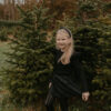 Handgemaakt meisjesrokje hydrofiel glitter feestcollectie kerst No&No. Creatives