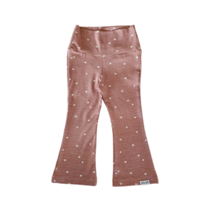 Flared legging Lois roze hartje streep meisje