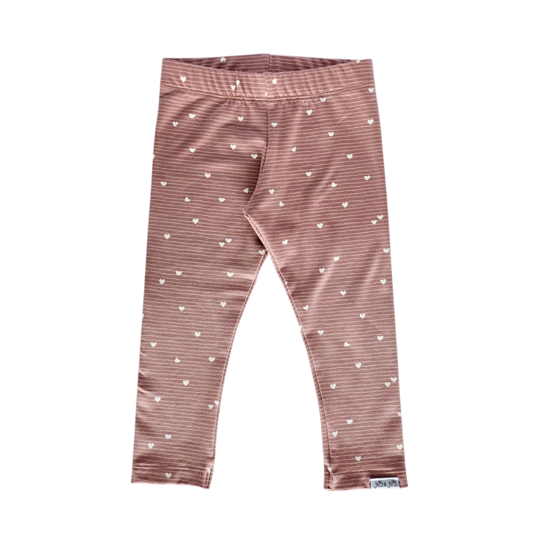 Legging Lois roze hartje streep meisje
